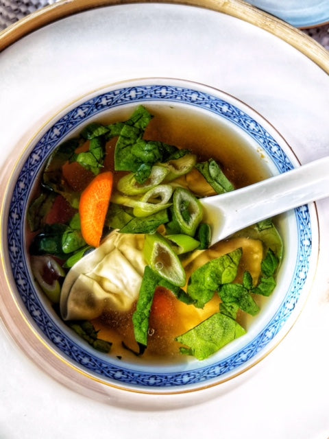 Chicken Vegetable Wonton Soup