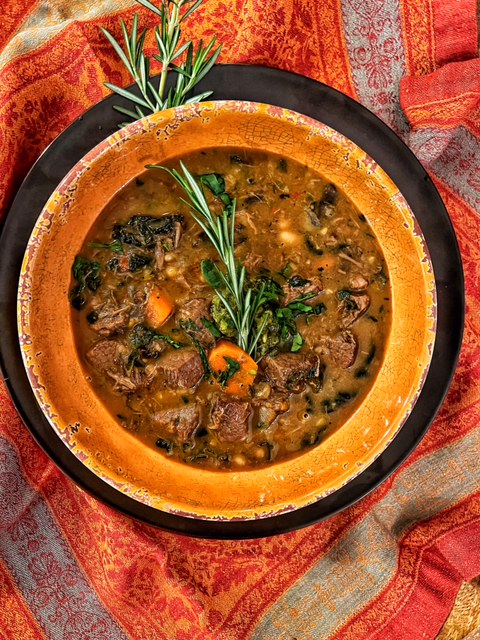 Beef Bourguignon Soup