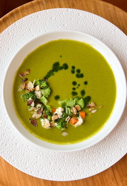 Leek and Broccoli Boursin Soup