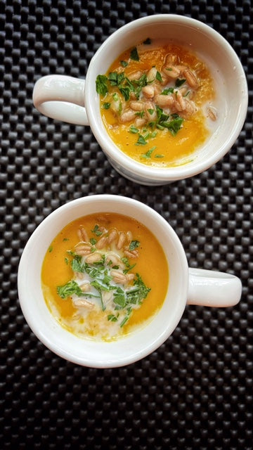 Ginger, Carrot and Sweet Potato Soup