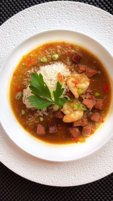 Cajun Smoked Turkey and Andouille Gumbo (with or without Shrimp)