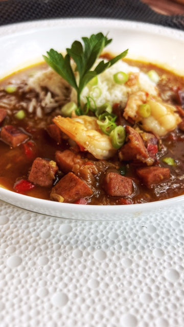 Cajun Smoked Turkey and Andouille Gumbo (with or without Shrimp)