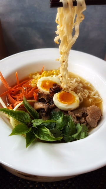 Shoyu Vegetable and Pork Ramen Bowl